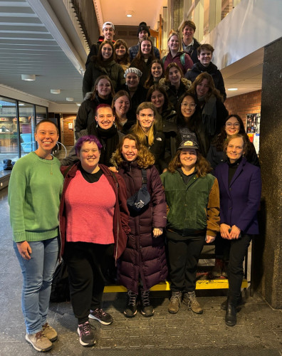 Besøk av studenter fra St. Olaf College i Minnesota. Besøk av studenter fra St. Olaf College i Minnesota.