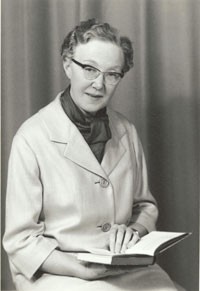 Borghild Krane, fotografert av Chr. Hansen Borghild Krane