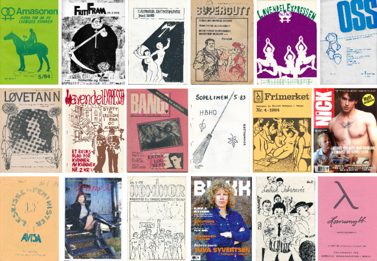 A selection of Norwegian LGBT journals and zines