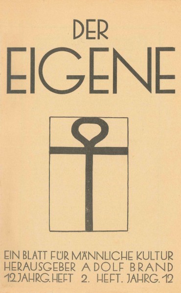 Foto: Arkivet til Magnus Hirschfeld-Gesellschaft, Berlin. Der Eigene Adolf Brand