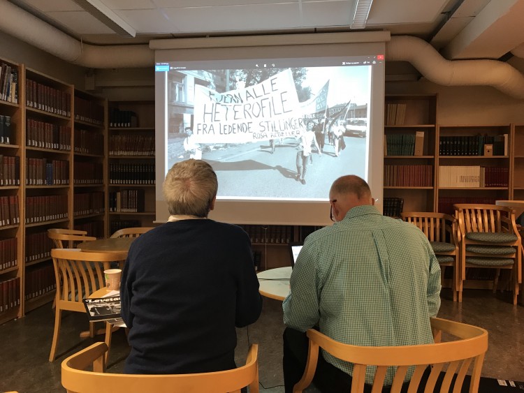 TO HODER OG ET FOTOARKIV: Løvetanns fotoarkiv får minner. TO HODER OG ET FOTOARKIV: Løvetanns fotoarkiv får mer info.