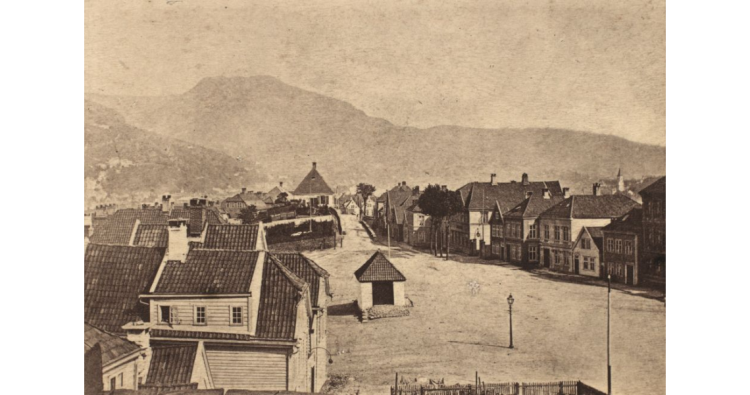 Klosteret, 1864. Foto: Knud Knudsen, Billedsamlingen, UiB. Klosteret, 1864. Foto: Knud Knudsen, Billedsamlingen, UiB.