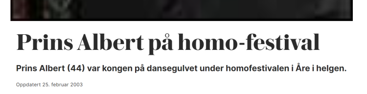 Homorykter i VG, 2003.