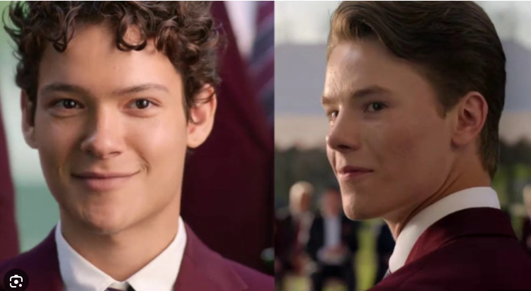 Omar Rudberg (t.v.) som Simon og Edvin Ryding som kronprins Wilhelm. Foto: Netflix. Omar Rudberg (t.v.) som Simon og Edvin Ryding som kronprins Wilhelm. Foto: Netflix.