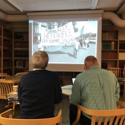 TO HODER OG ET FOTOARKIV: Løvetanns fotoarkiv får mer info.