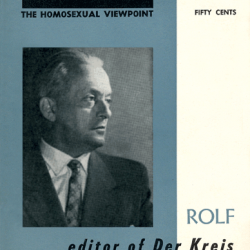 Rolf Karl Meier redaktør for Der Kreis