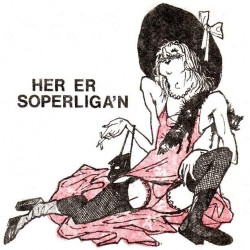 Illustrasjon fra brosjyre om Soperliga'n, tegnet av Hans Petter Harboe.